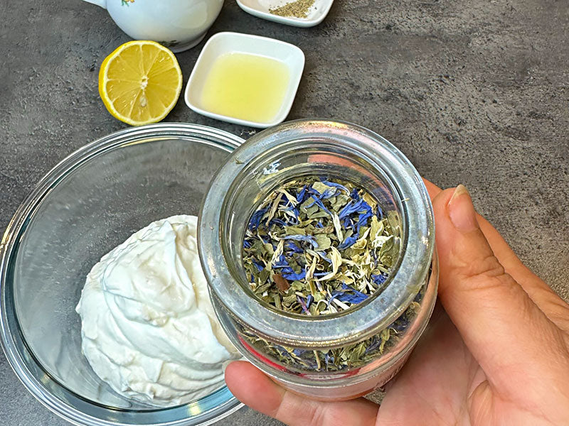 Quark Leinöl Gewürz