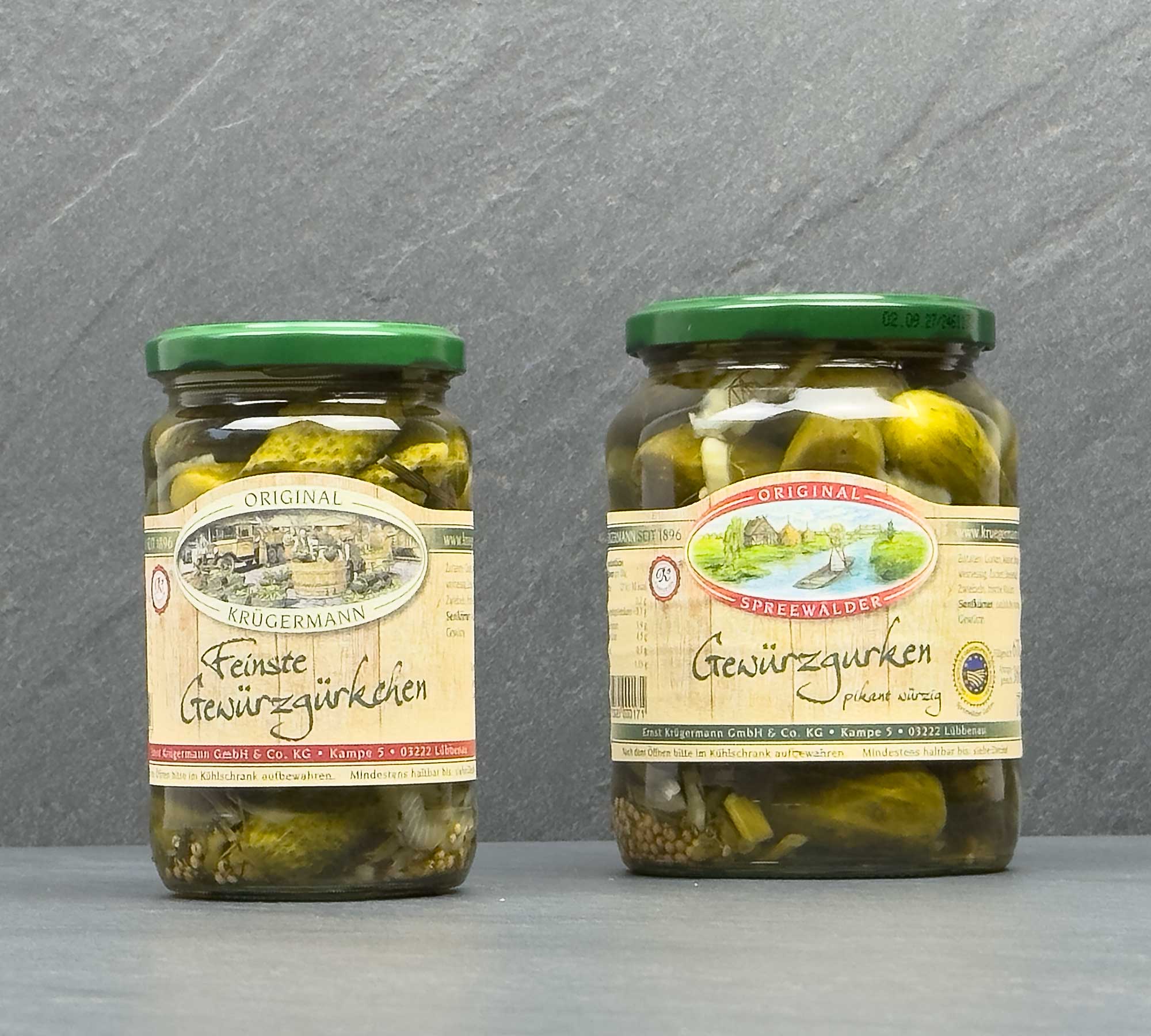 Krügermann Gewürzgurken 370 & 720 ml Glas