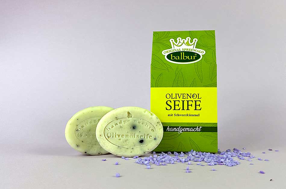 Olivenöl Seife handmade mit Schwarzkümmelöl