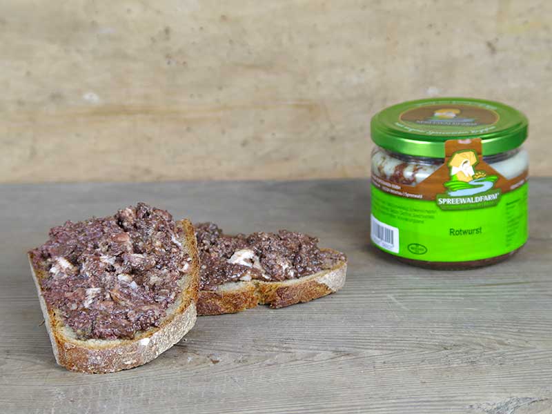 Produkte Spreewaldfarm Rotwurst im Glas