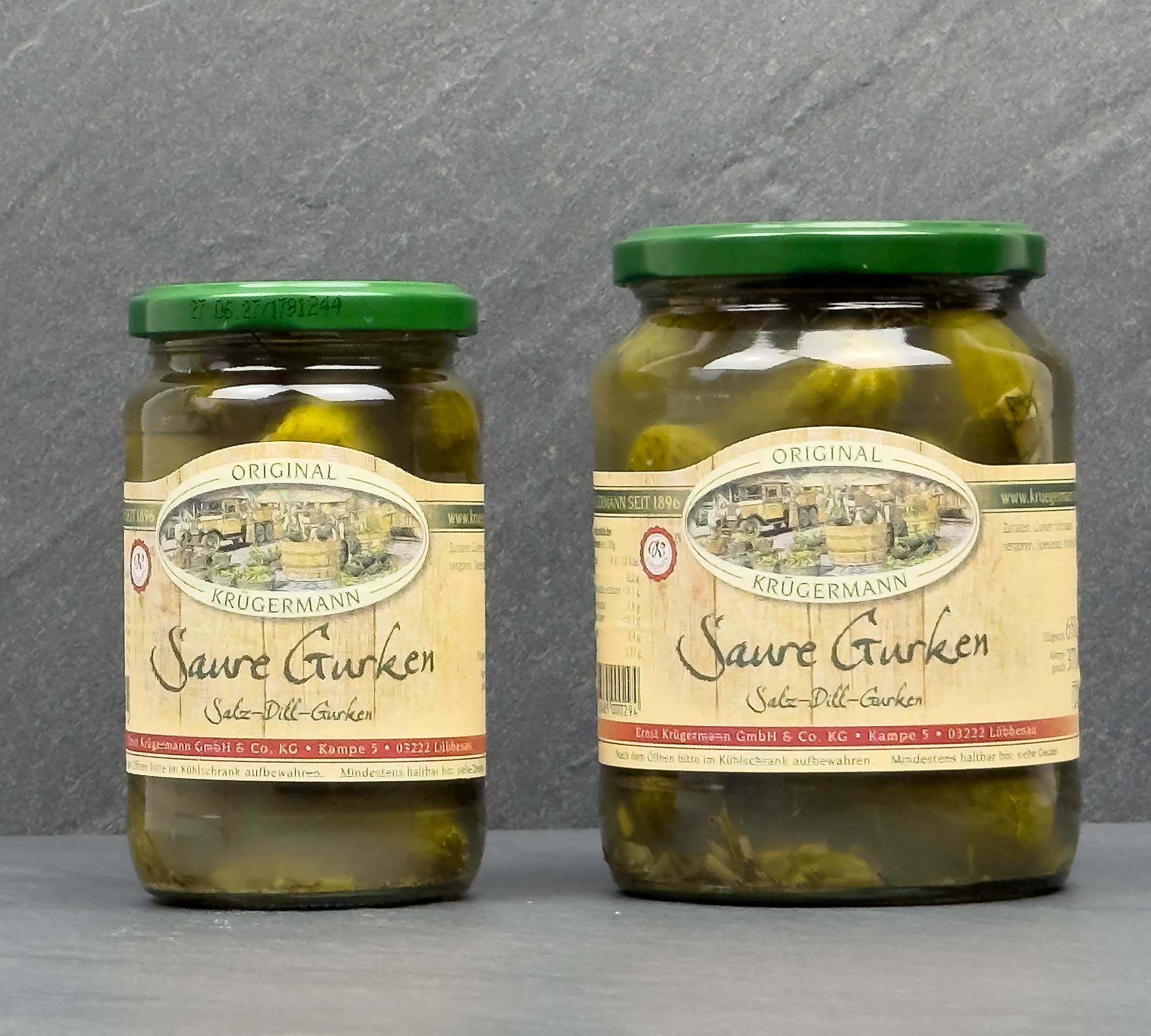 Krügermann Saure Gurken 370 & 720 ml Glas
