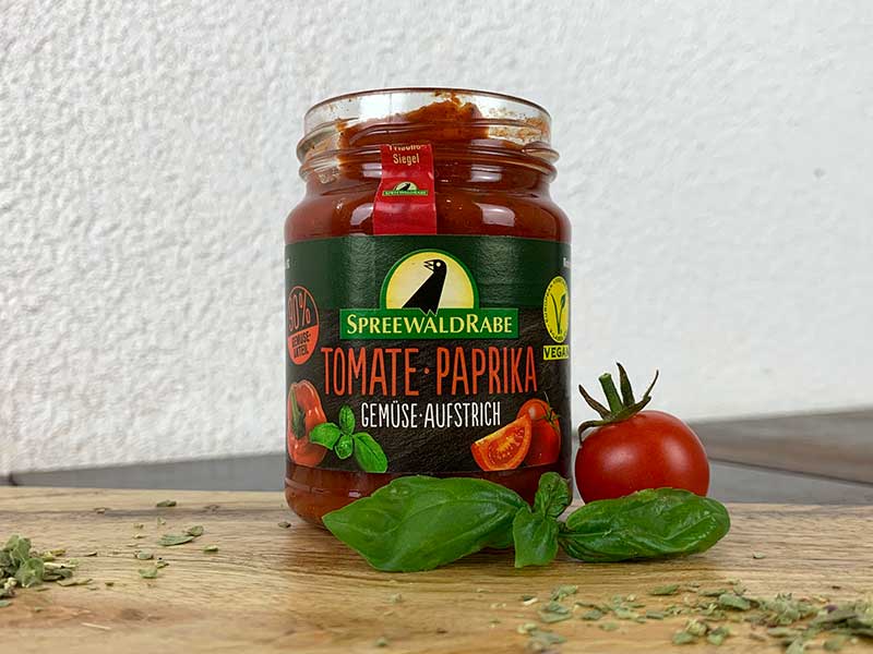 Tomate Paprika Aufstrich von Spreewald Rabe
