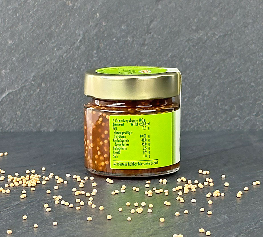 Apfel Senf 115 ml Glas Etikett