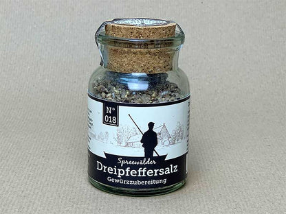 Dreipfeffersalz im Korkglas