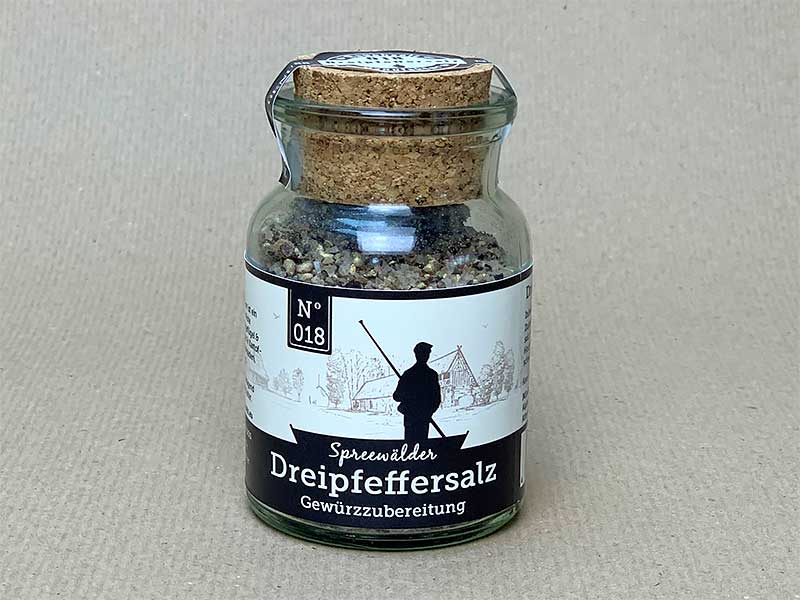Dreipfeffersalz im Korkglas