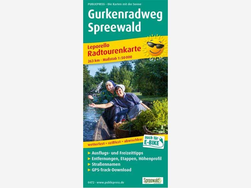 Radwanderkarte Gurkenradweg Spreewald