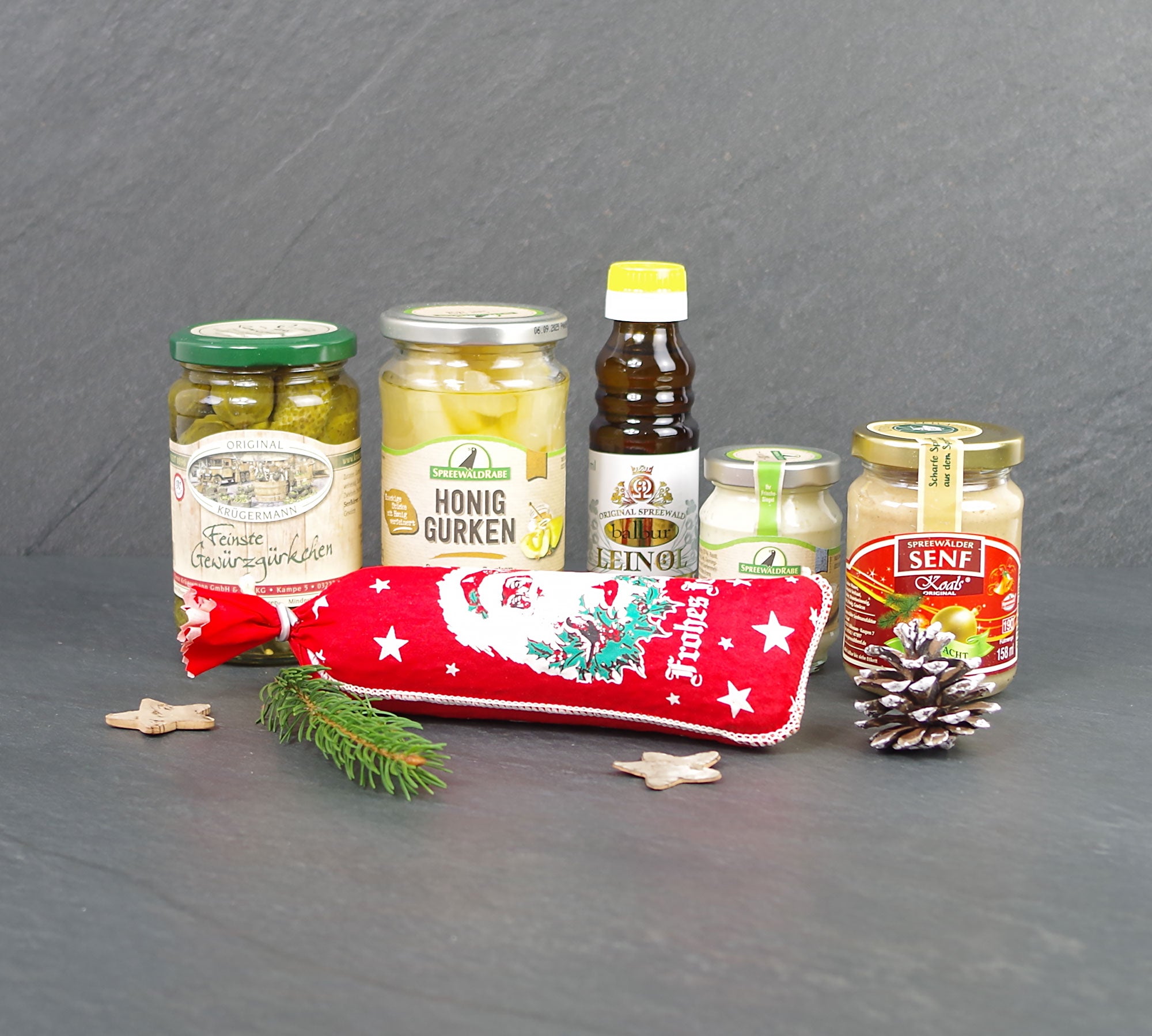 Produkte in der Weihnachtsbox Spreewald
