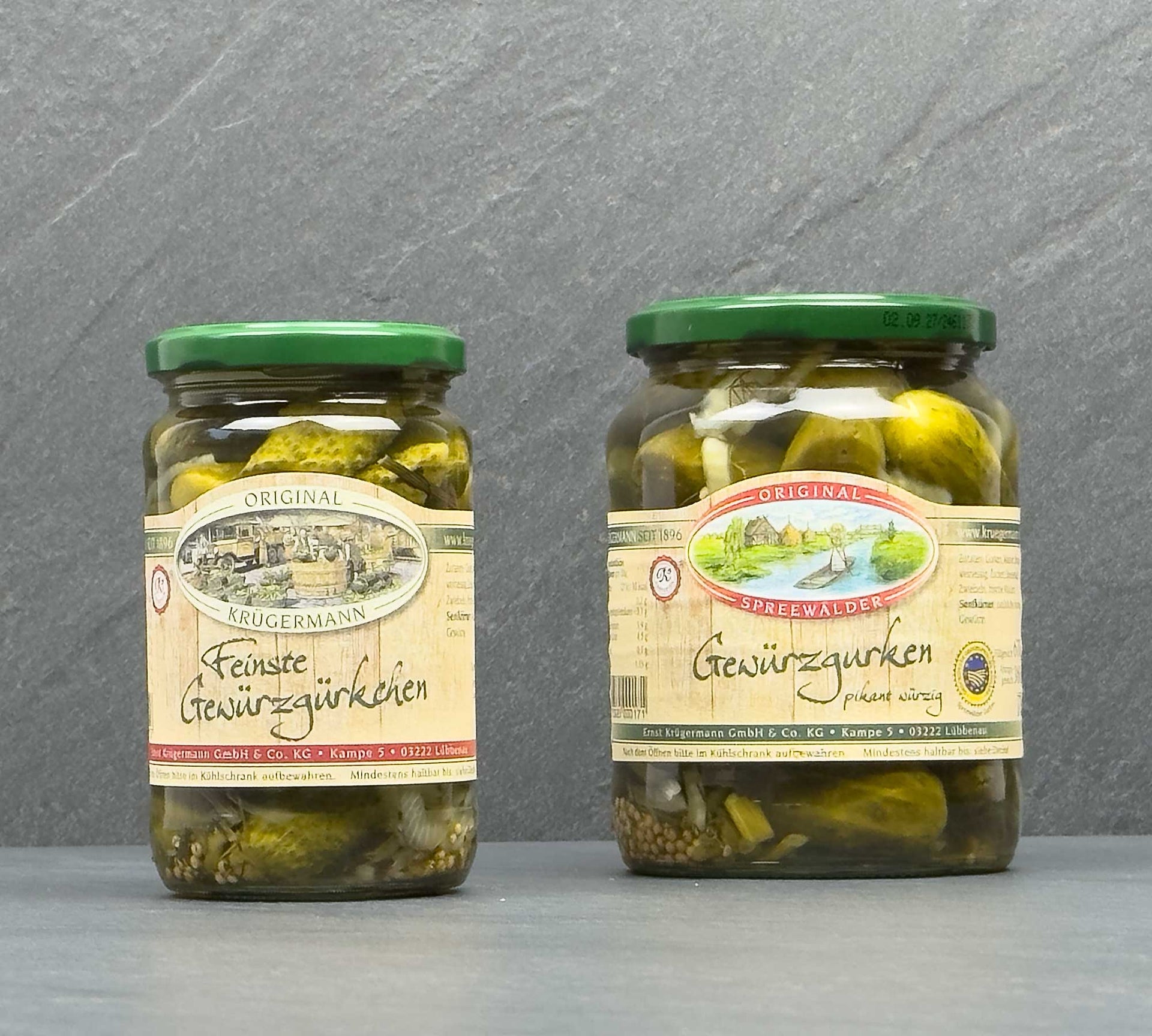 gewürzgurken aufbewahren Krügermann Gewürzgurken 370 & 720 ml Glas