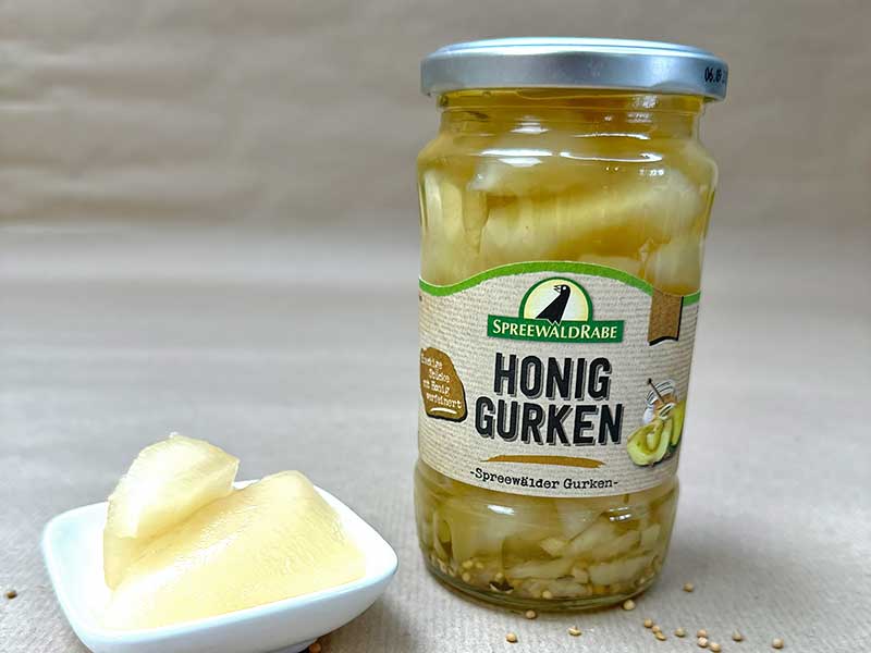 Honiggurken im Glas von Spreewald Rabe
