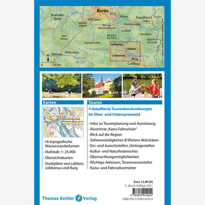 Freizeitkarte Kanu Kompakt Cover Rückseite