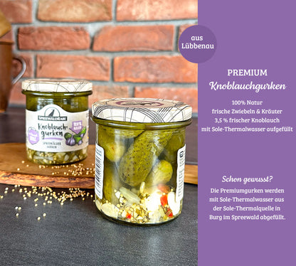 Premium Knoblauchgurken Produktinformation