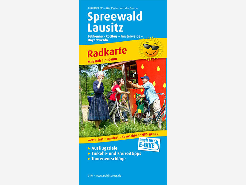 Radkarte Spreewald Lausitz