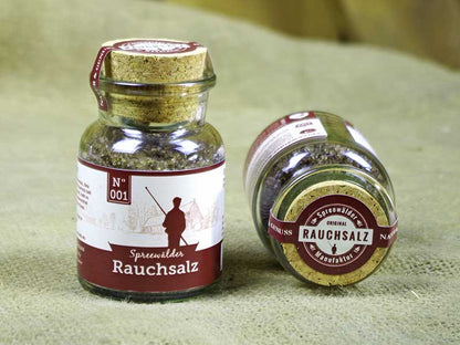 Spreewald Rauchsalz Gewürz im Korkglas