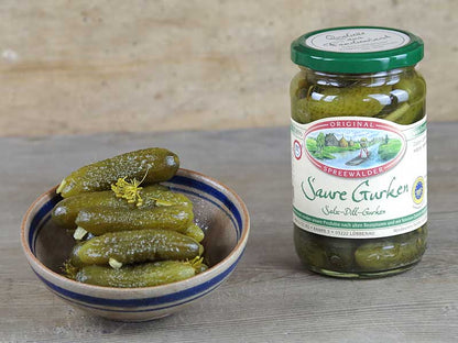 Krügermann Saure Gurken dekoriert