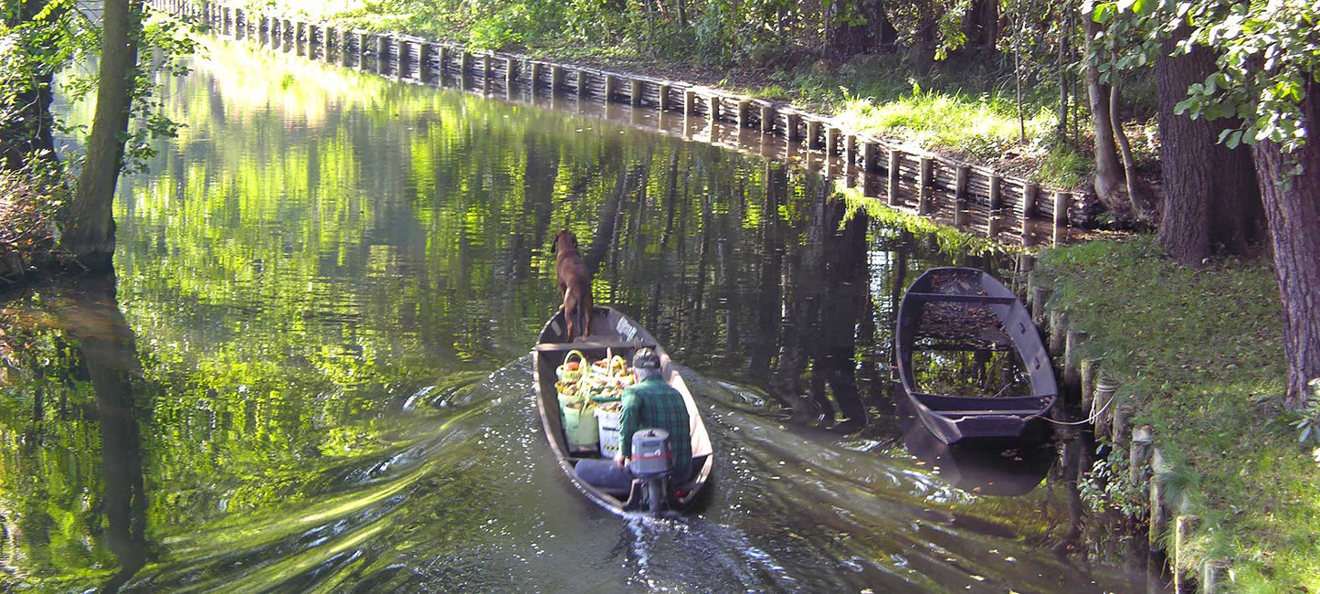 Gurkentransport auf dem Spreewaldkahn