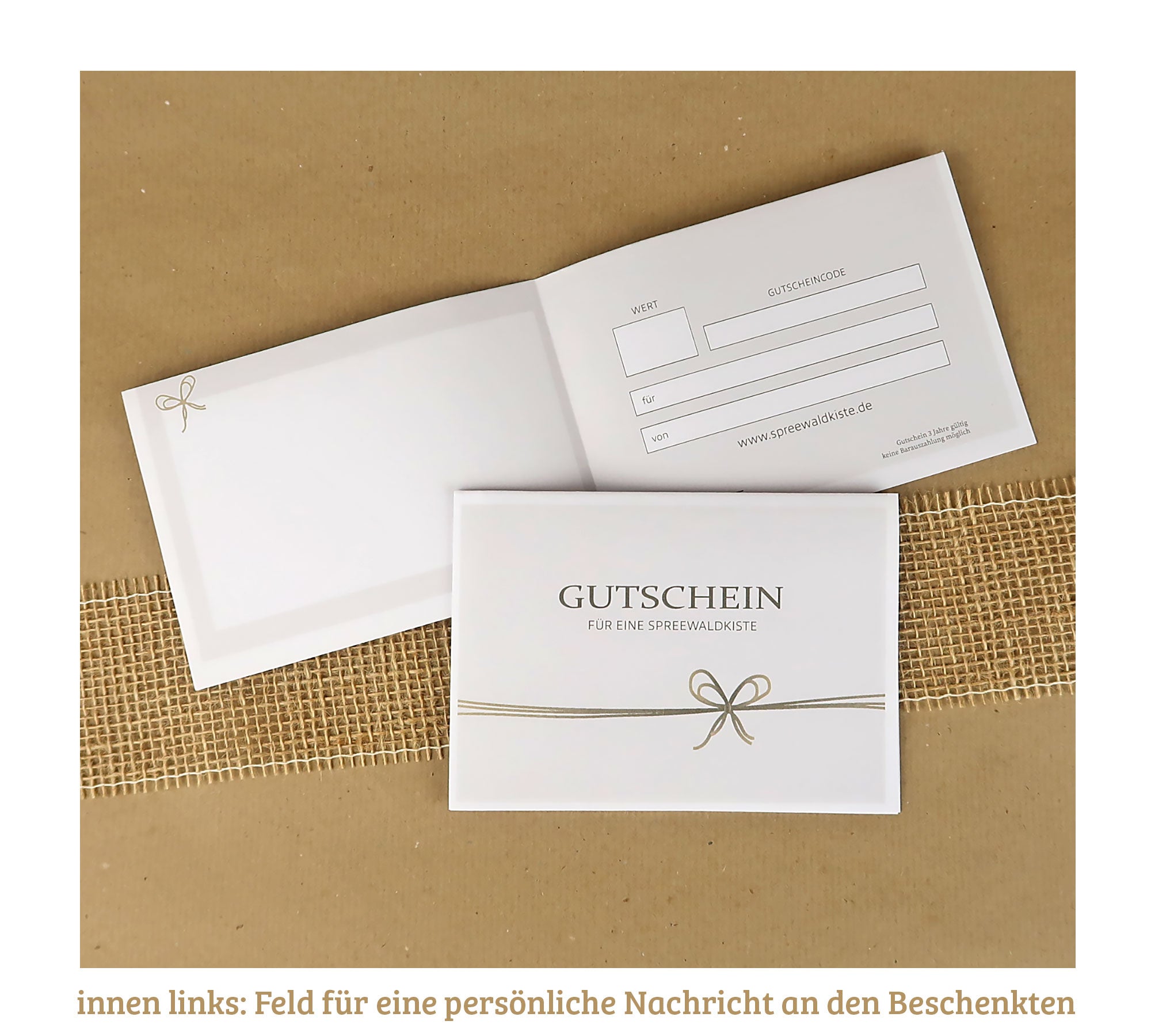 Spreewaldkiste Gutscheinvorlage neutral