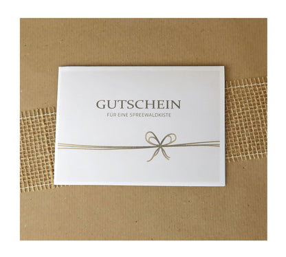 Spreewaldkiste Gutscheinvorlage neutral zum selberausdrucken