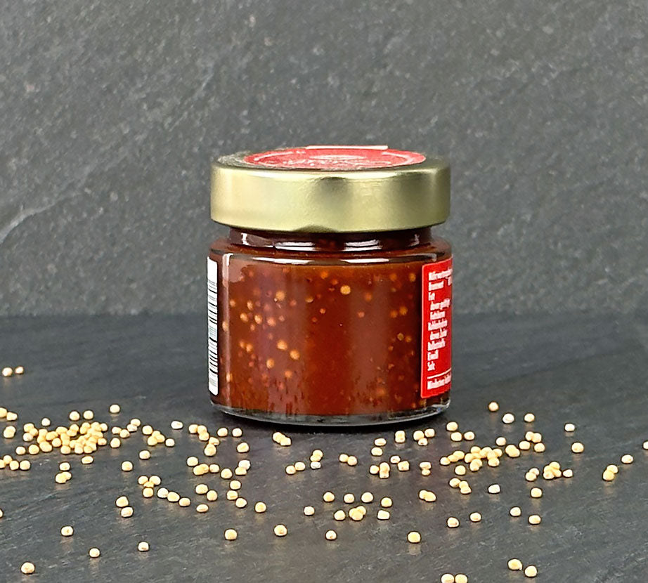 
                  
                    Tomate Senf 115 ml Glas Rückseite
                  
                