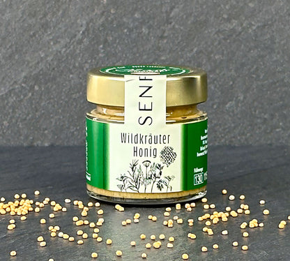 Wildkräuter Honig Senf 115 ml Glas