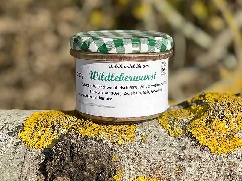 Wildleberwurst im Glas vom Wildhandel Buder